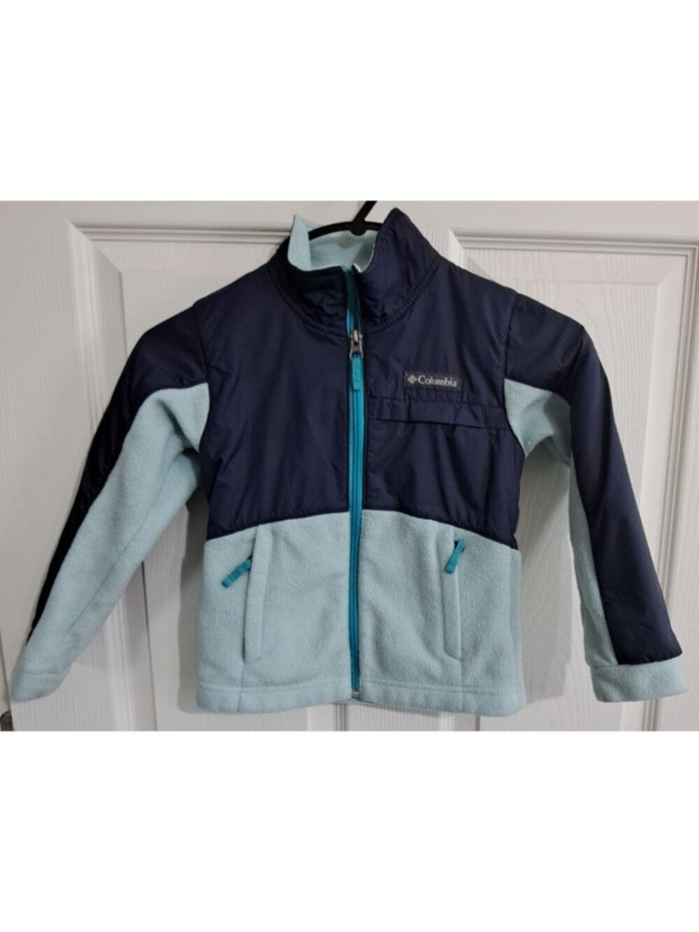 Columbia Girl's XXS Blue Lightweight Full Zip Jacket